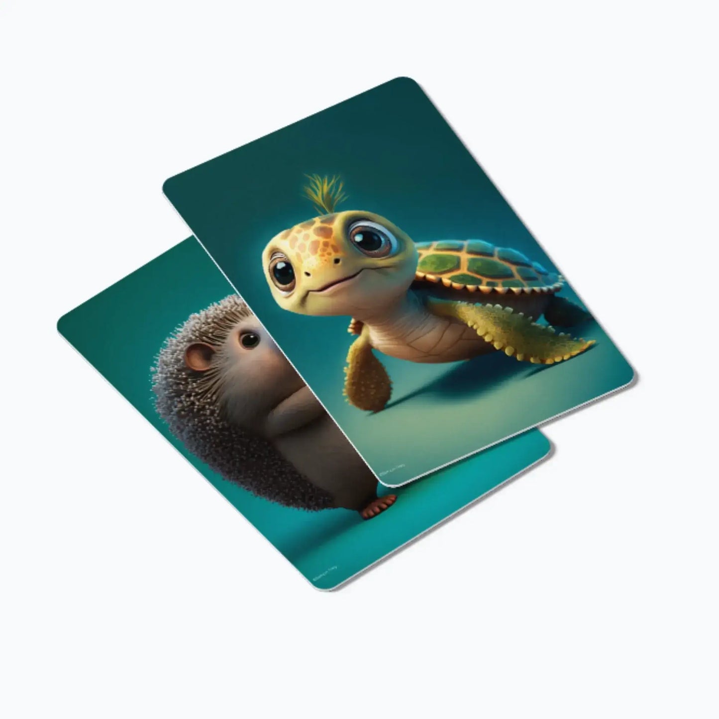 Gefühlskarten A6 Basic – Tierkarte, Igel und Schildkröte