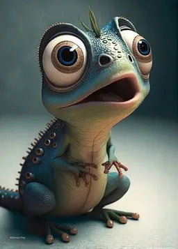 Ein Frosch mit grossen Augen.